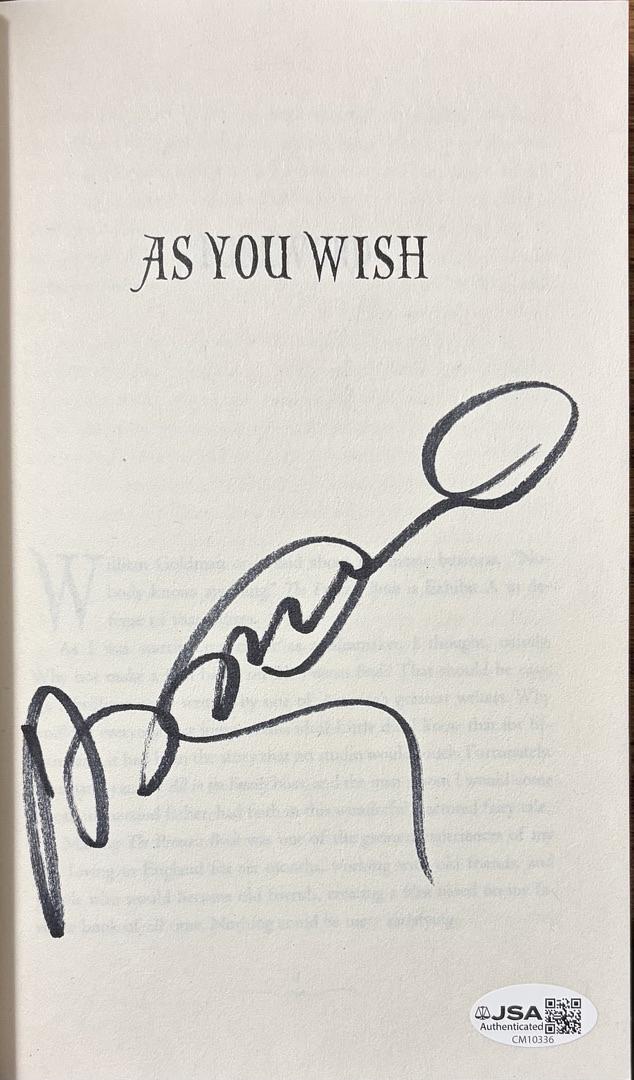 Cary Elwes signed paperback book "As You Wish" - JSA COA
